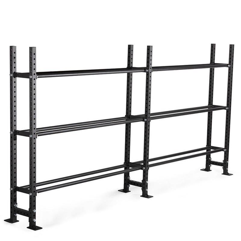 Elite Series Extension Unit Mass Storage System with Bumper & Medicine Ball Shelves | 3 Tier 73" / 70"