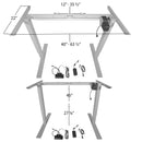 Single Motor Electric Adjustable Height A2 Sit-Stand Desk