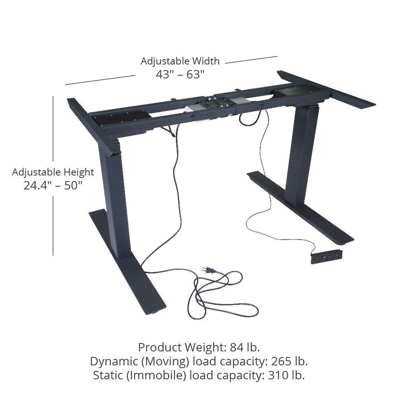 Dual Motor Electric Adjustable Height A6 Sit-Stand Desk