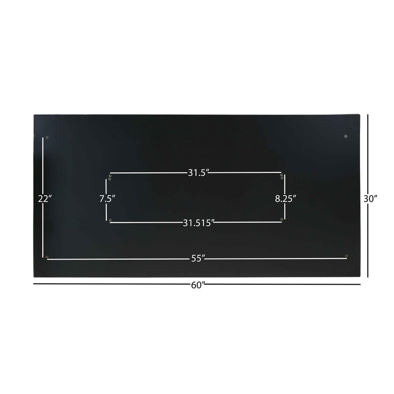 Universal Desk Top - 30" x 60" Black