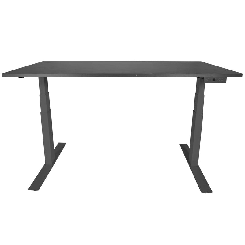 A6 Adjustable Sit To Stand Desk 24"- 50" w/ Black 30" x 48" Top