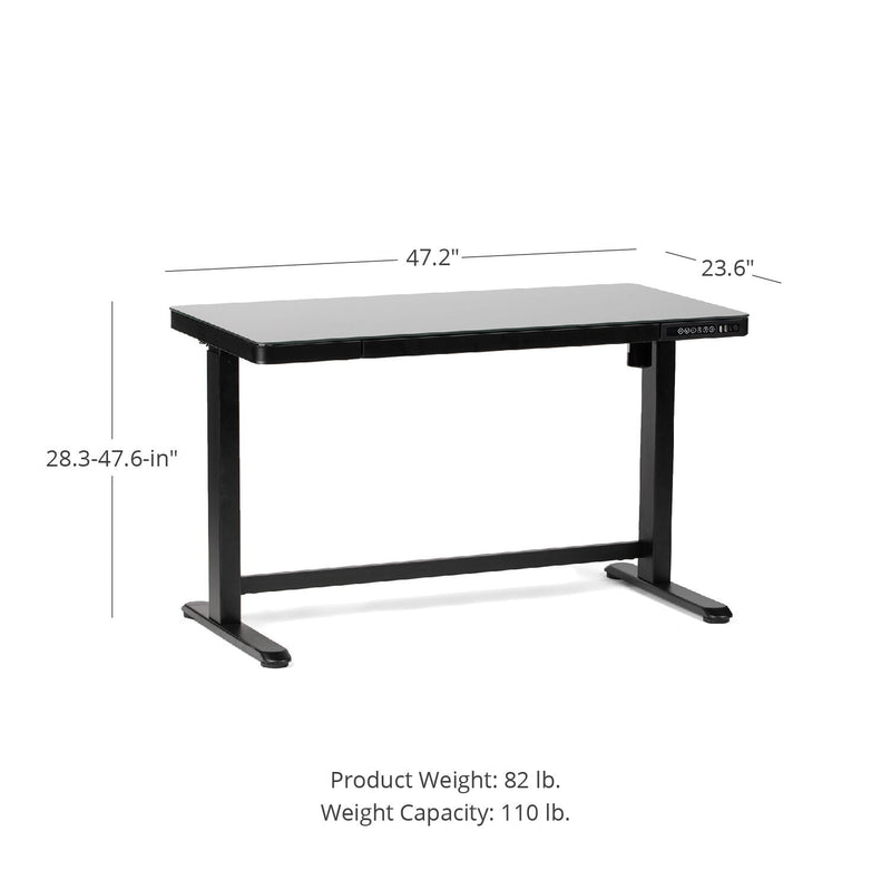 Scratch and Dent - Titan Adjustable Glass Top Standing Desk - FINAL SALE