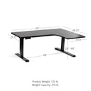 Adjustable L-Shape Corner Standing Desk