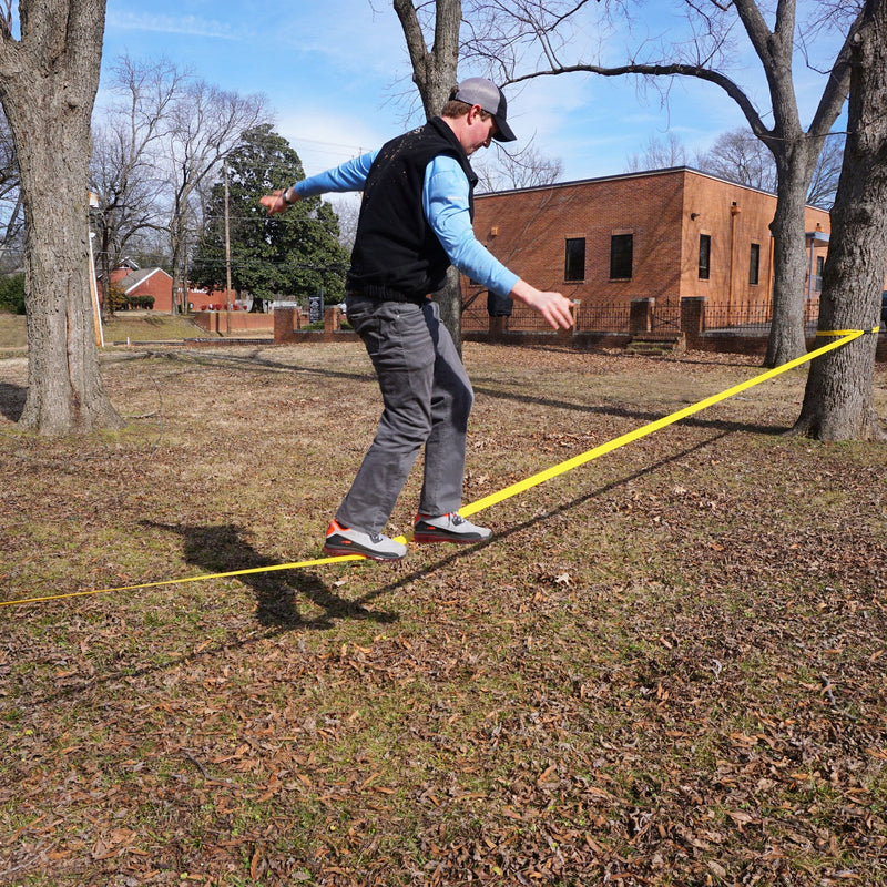 Scratch and Dent - 50' Slackline Kit w/ Hook & Ratchet Closer - FINAL SALE