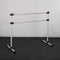 Scratch and Dent - Double Freestanding Ballet Barre | White Aluminum - FINAL SALE