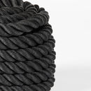 Scratch and Dent, 30' x 1.5" Battle Rope Black Poly Dacron