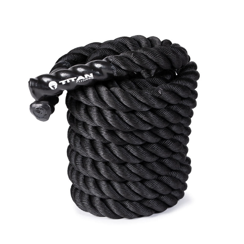 Scratch and Dent, 40' x 2" Black Poly Dacron Battle Rope