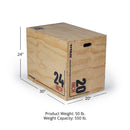 3-in-1 Wooden Plyo Box