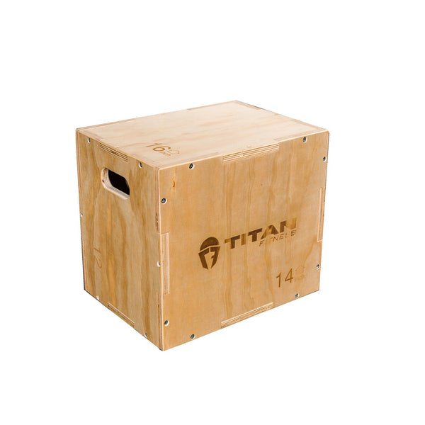 Scratch and Dent - 3-in-1 Wooden Plyometric Box - 12" 14" 16" - FINAL SALE