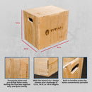 Scratch and Dent - 3-in-1 Wooden Plyometric Box - 12" 14" 16" - FINAL SALE