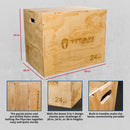 Scratch and Dent - 3-in-1 Wooden Plyometric Box - 20" 24" 30" - FINAL SALE