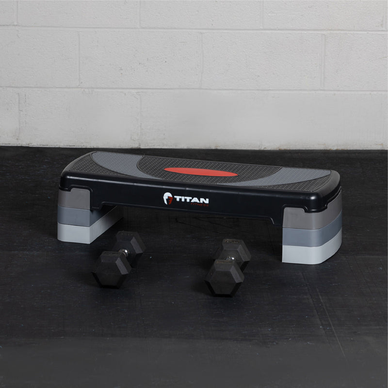 Scratch and Dent - 4" - 8" Aerobic Step w/ Risers 31" Exercise Stepper - FINAL SALE