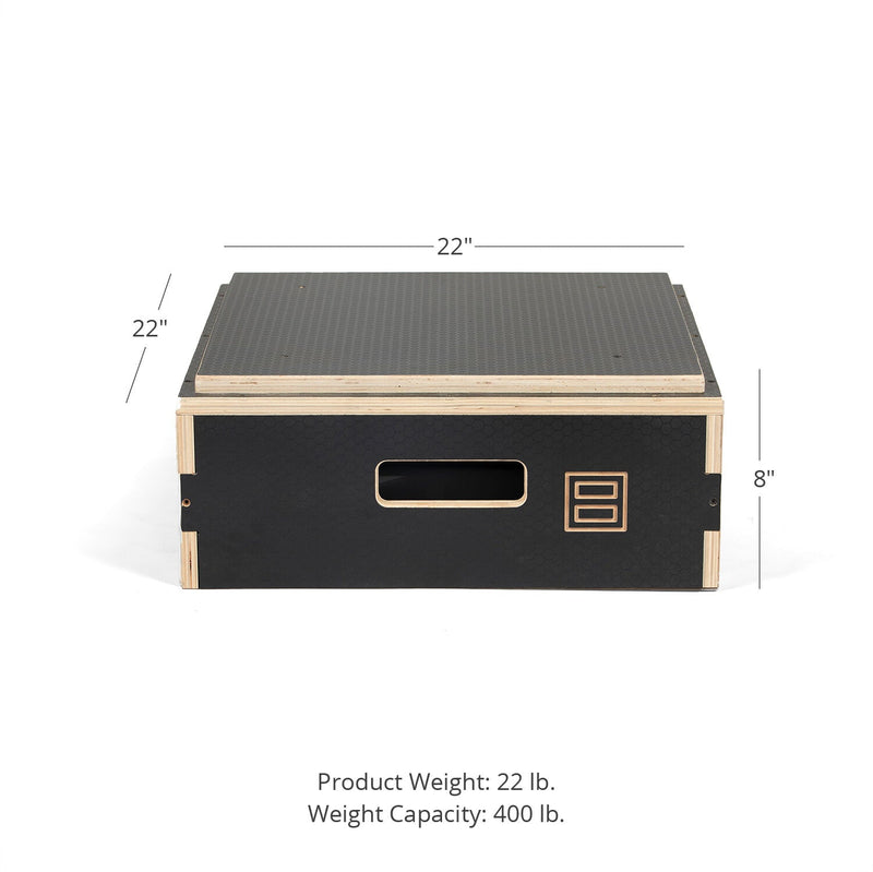 Scratch and Dent - 8-in Stackable Wooden Plyometric Box - FINAL SALE