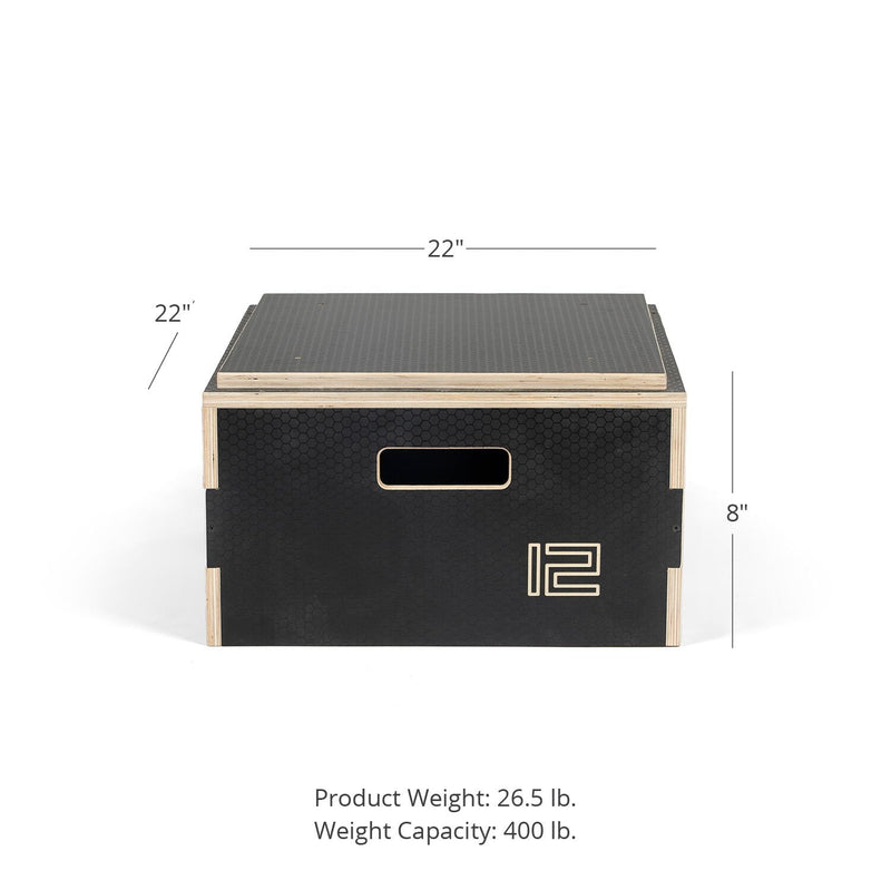 Scratch and Dent - 12-in Stackable Wooden Plyometric Box - FINAL SALE