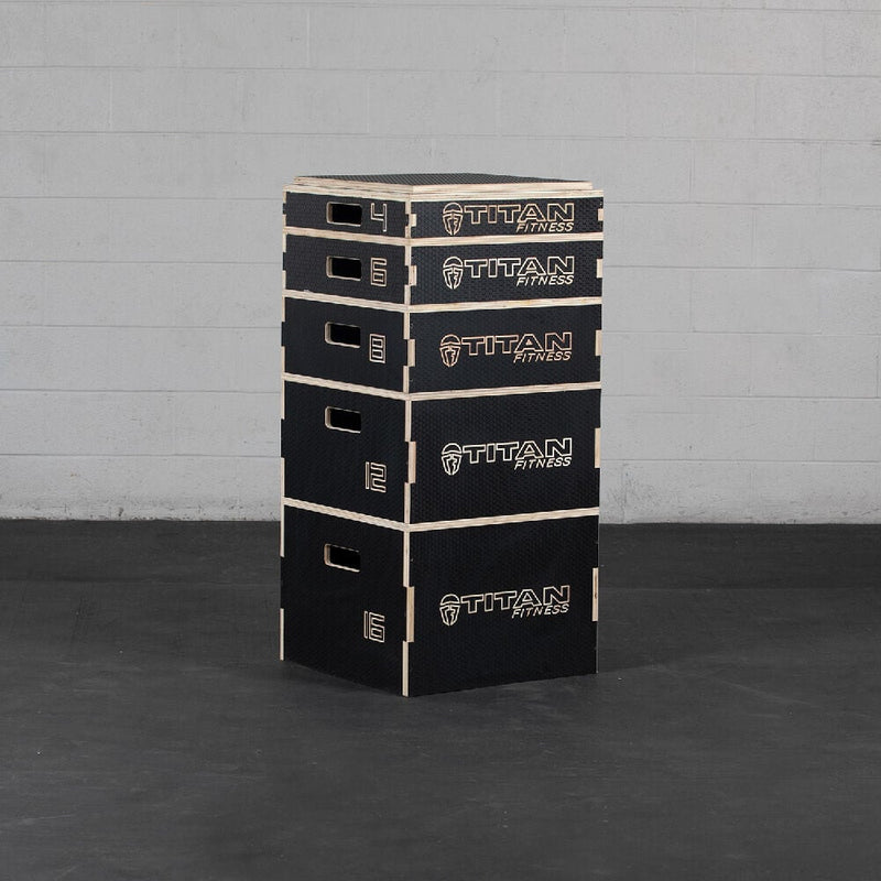 Stackable Wooden Plyometric Boxes