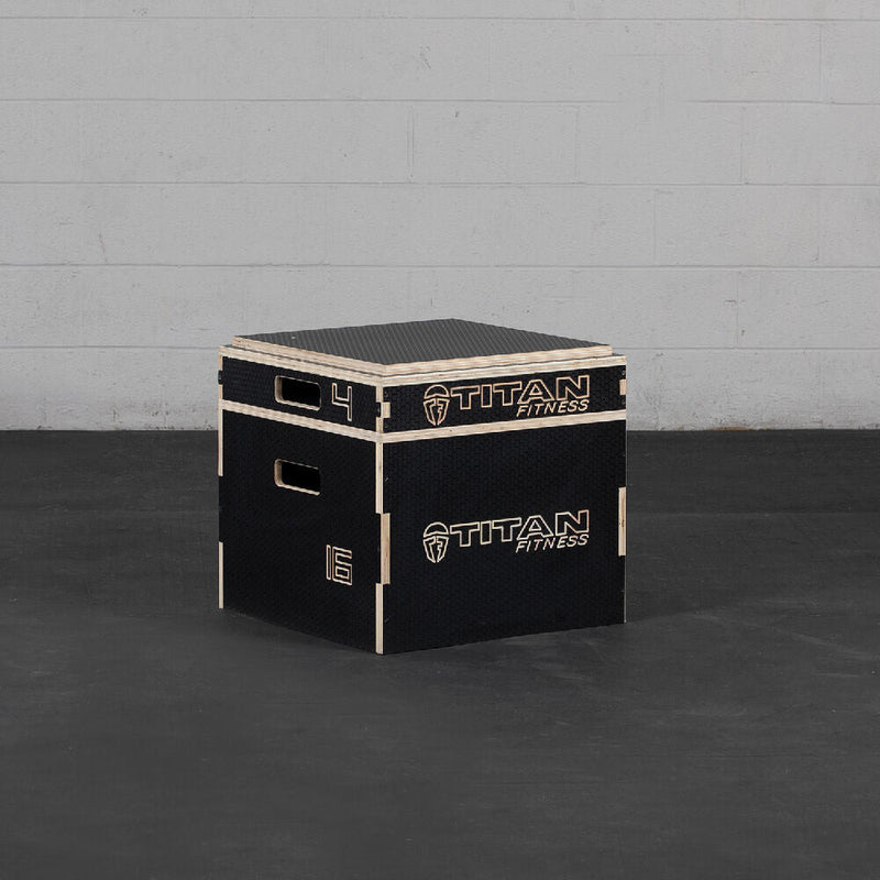 Stackable Wooden Plyo Boxes