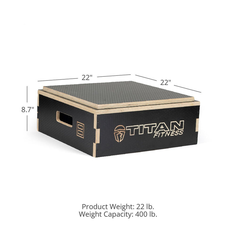 Scratch and Dent, 8" Stackable Wooden Plyo Box