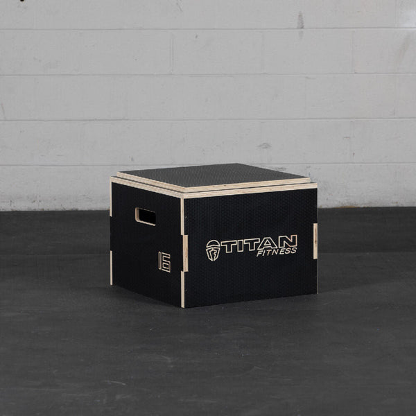 Scratch and Dent, 12" Stackable Wooden Plyo Box