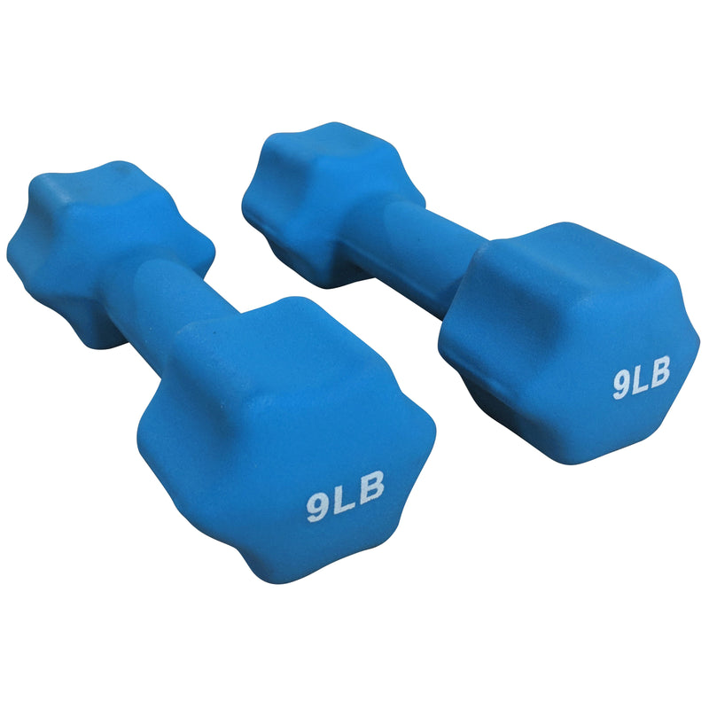 Scratch and Dent, Neoprene Light Weight Dumbbell Set - 8, 9, 10 LB