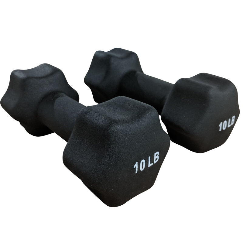 Scratch and Dent, Neoprene Light Weight Dumbbell Set - 8, 9, 10 LB