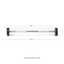 Scratch and Dent - Rubber Fixed Barbell | Straight | 30 LB - FINAL SALE