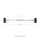 Scratch and Dent - Rubber Fixed Barbell | Straight | 40 LB - FINAL SALE