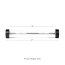 Scratch and Dent - 50 LB Straight Rubber Fixed Barbell - FINAL SALE