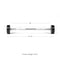 Scratch and Dent - Rubber Fixed Barbell | Straight | 60 LB - FINAL SALE