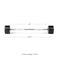 Scratch and Dent - Rubber Fixed Barbell | Straight | 100 LB - FINAL SALE