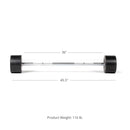 Scratch and Dent - Rubber Fixed Barbell | Straight | 110 LB - FINAL SALE