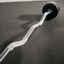 Scratch and Dent - Rubber Fixed Barbell | EZ Curl | 20 LB - FINAL SALE