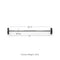 Scratch and Dent, 20 LB Straight Fixed Rubber Barbell