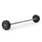 Scratch and Dent, 40 LB Straight Fixed Rubber Barbell