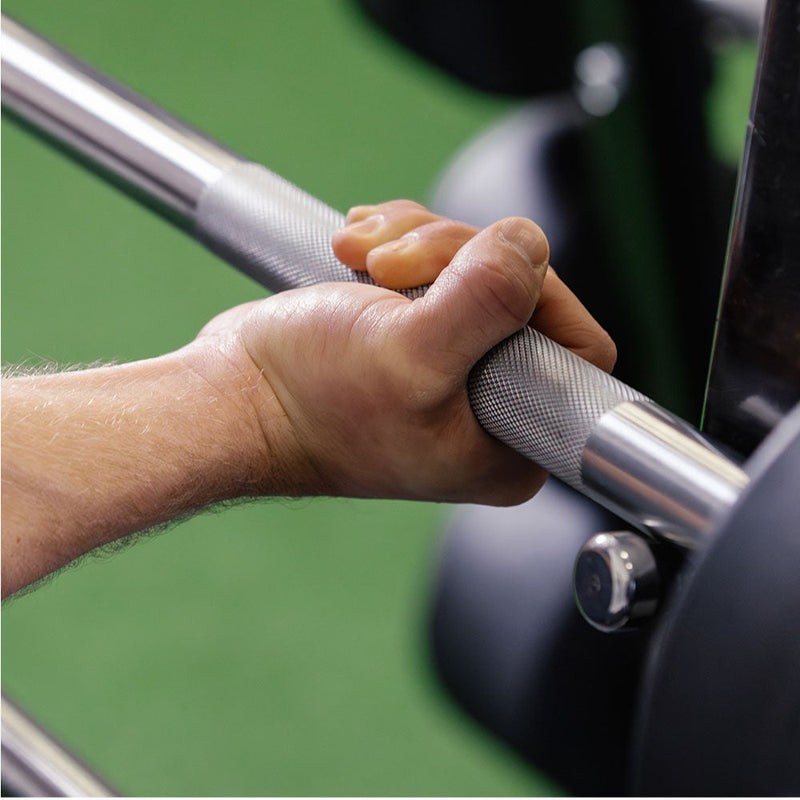 Scratch and Dent, 40 LB Straight Fixed Rubber Barbell