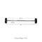 Scratch and Dent, 40 LB Straight Fixed Rubber Barbell