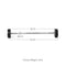 Scratch and Dent, 50 LB Straight Fixed Urethane Barbell