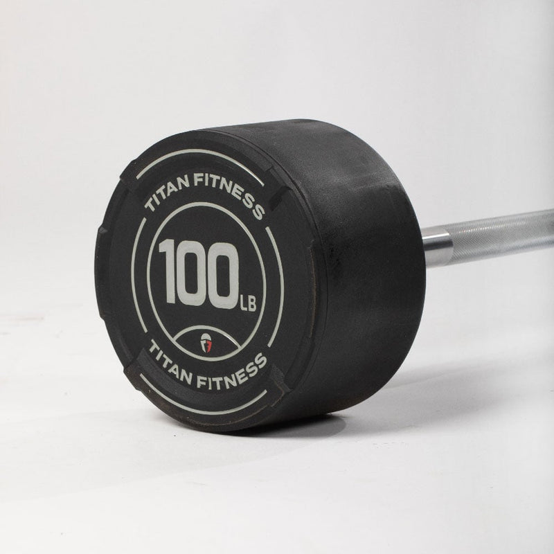 100 LB Straight Fixed Urethane Barbell