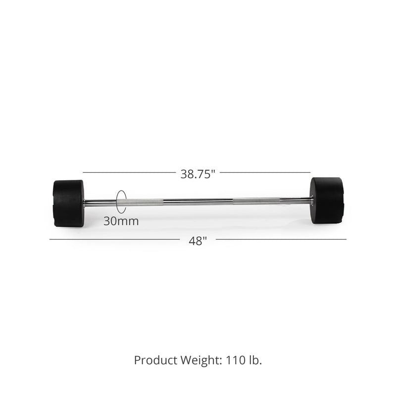 110 LB Straight Fixed Urethane Barbell