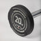 Scratch and Dent, 20 LB EZ Curl Fixed Rubber Barbell