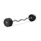 80 LB EZ Curl Fixed Rubber Barbell