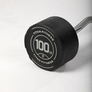 100 LB EZ Curl Fixed Urethane Barbell