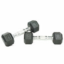 Scratch and Dent, 5 LB Rubber Hex Dumbbells