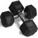 Scratch and Dent, 20 LB Rubber Hex Dumbbells