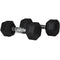 Scratch and Dent, 20 LB Rubber Hex Dumbbells