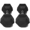 50 LB Rubber Hex Dumbbells