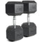 90 LB Rubber Hex Dumbbells