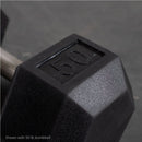 Scratch and Dent - 10 LB Straight Stainless Steel Hex Dumbbells - FINAL SALE