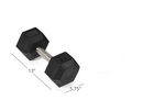 SCRATCH AND DENT - 30 LB Straight Stainless Steel Hex Dumbbell - Single - FINAL SALE