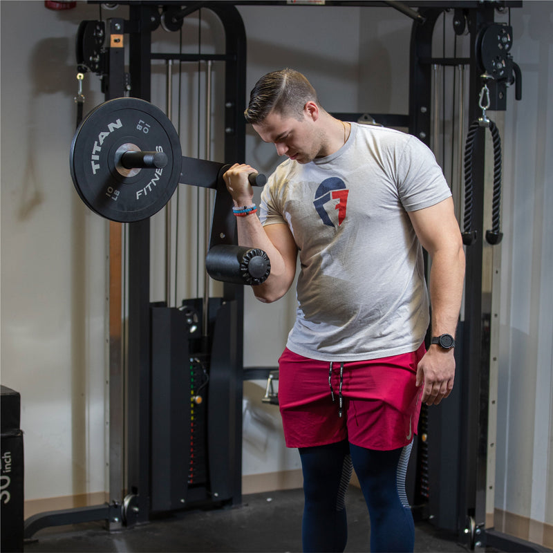 Plate-Loaded Lever Curl Dumbbell