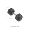 Scratch and Dent - Single 30 lb Black Rubber Coated Hex Dumbbell - FINAL SALE